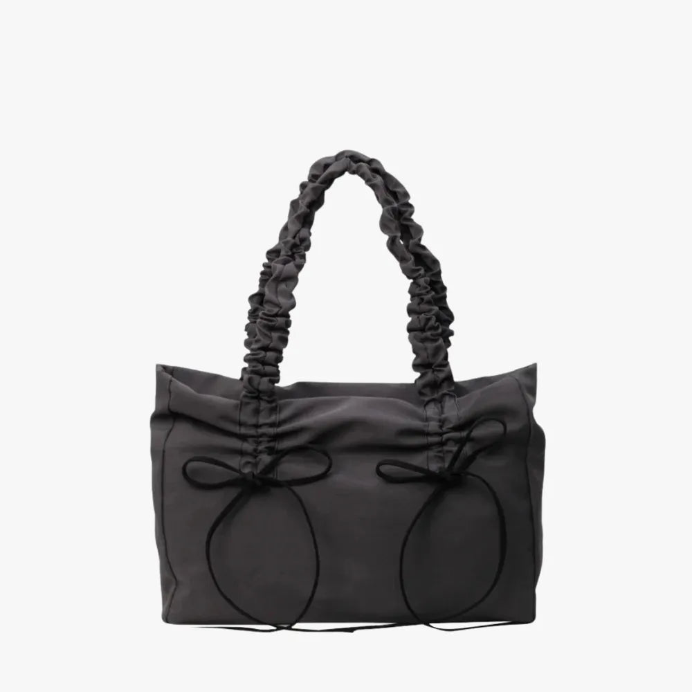 Sac cabas rectangulaire en nylon à anses nouées