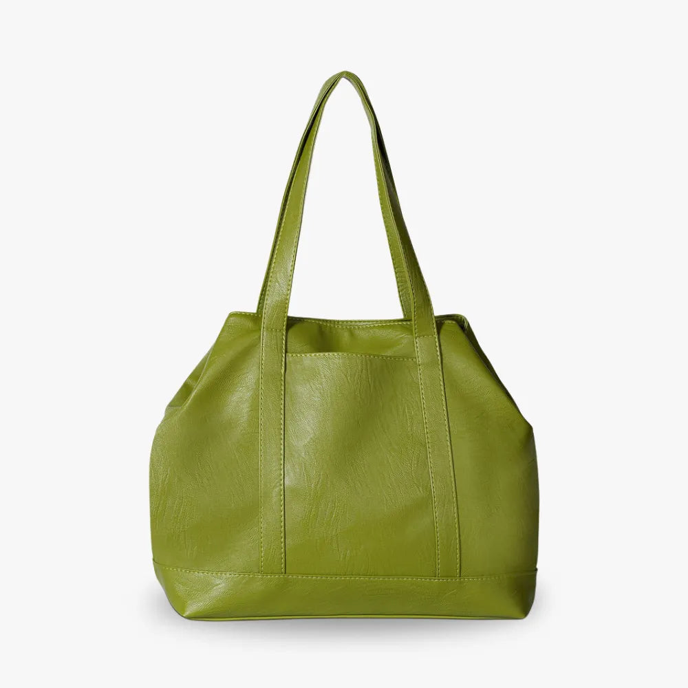 Sac cabas en simili cuir avec porte-clés intégré