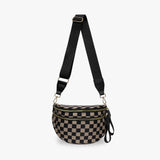 Noir et marron à damier