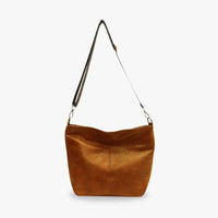 Sac bandoulière en simili cuir à sangle en tissu