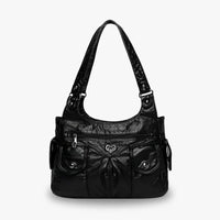 Sac à main en simili cuir à deux compartiments