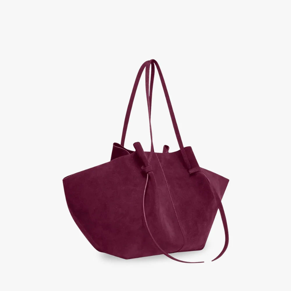 Grand sac cabas en suédine pour ordinateur