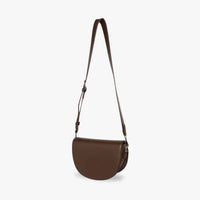 Petit sac bandoulière demi-lune en simili cuir