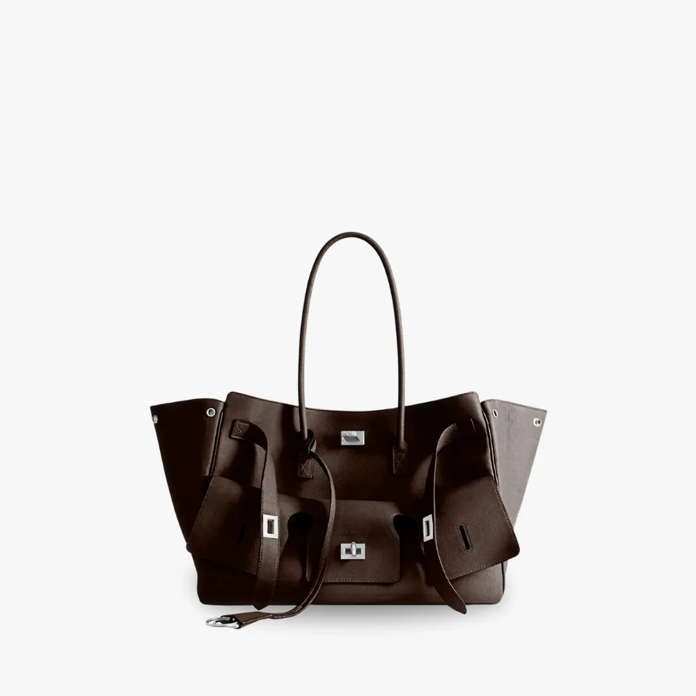 Sac cabas modulable en simili cuir pour ordinateur