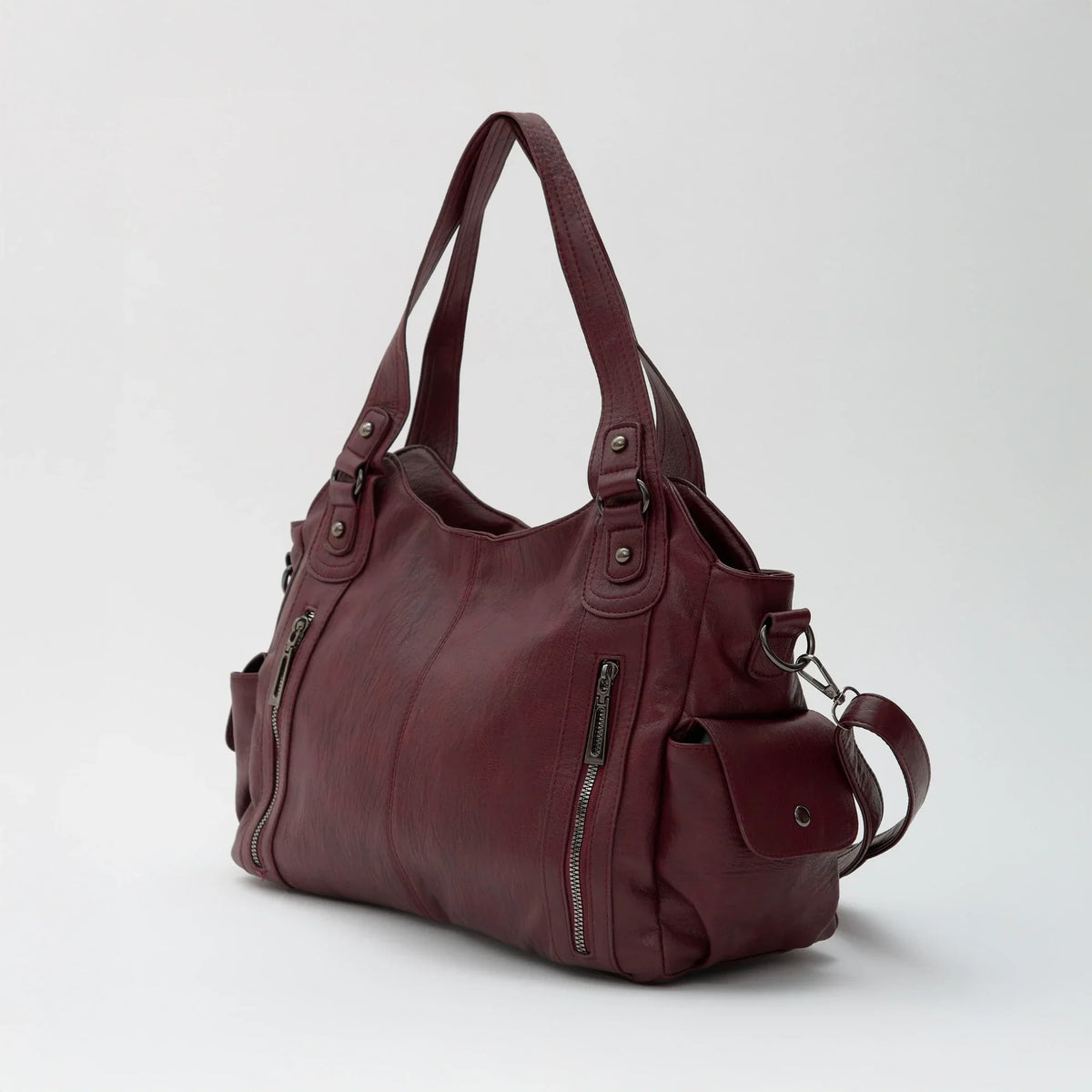Grand sac bandoulière en simili cuir pour ordinateur
