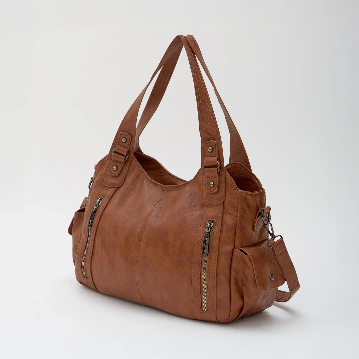 Grand sac bandoulière en simili cuir pour ordinateur