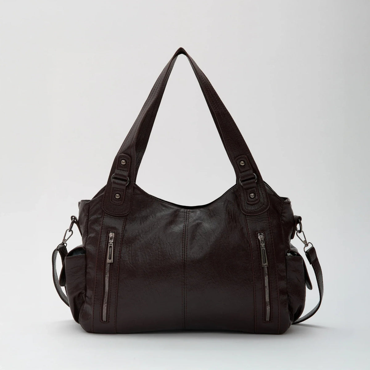 Grand sac bandoulière en simili cuir pour ordinateur