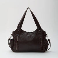 Grand sac bandoulière en simili cuir pour ordinateur