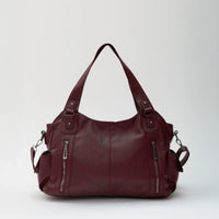 Grand sac bandoulière en simili cuir pour ordinateur
