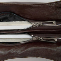 Grand sac bandoulière en simili cuir pour ordinateur
