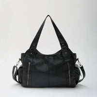 Grand sac bandoulière en simili cuir pour ordinateur