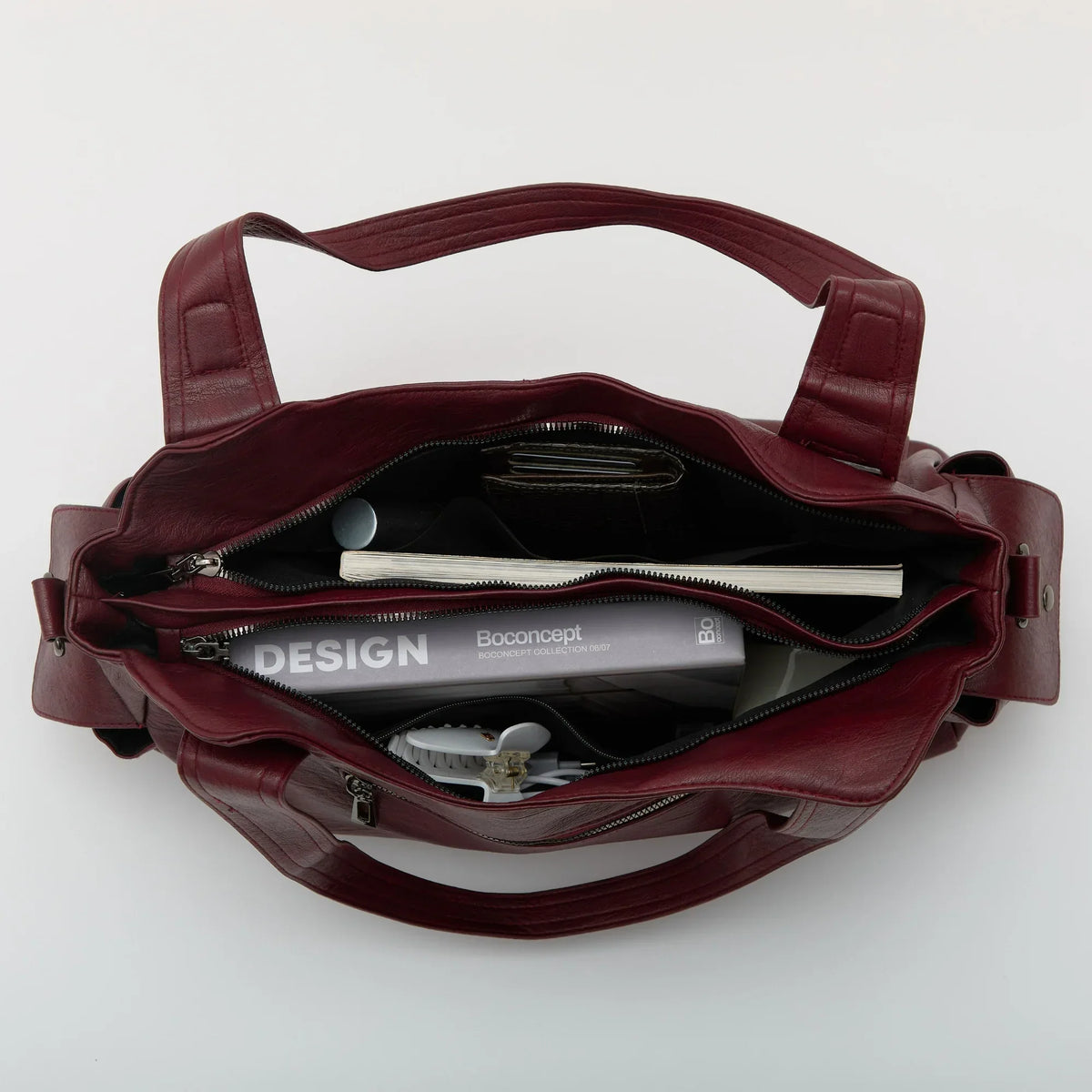 Grand sac bandoulière en simili cuir pour ordinateur