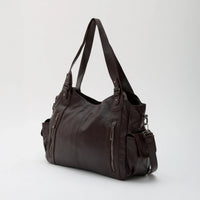 Grand sac bandoulière en simili cuir pour ordinateur