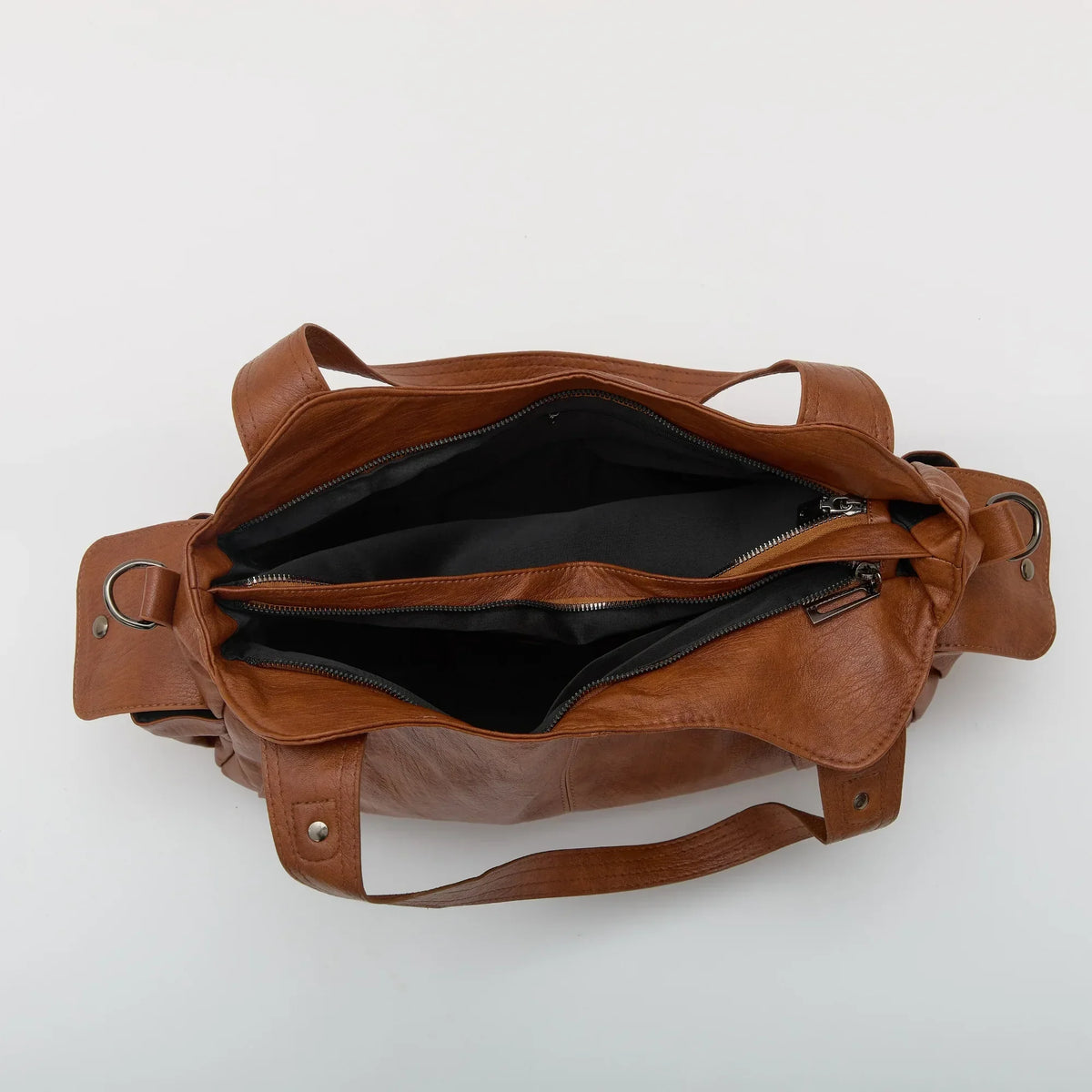 Grand sac bandoulière en simili cuir pour ordinateur