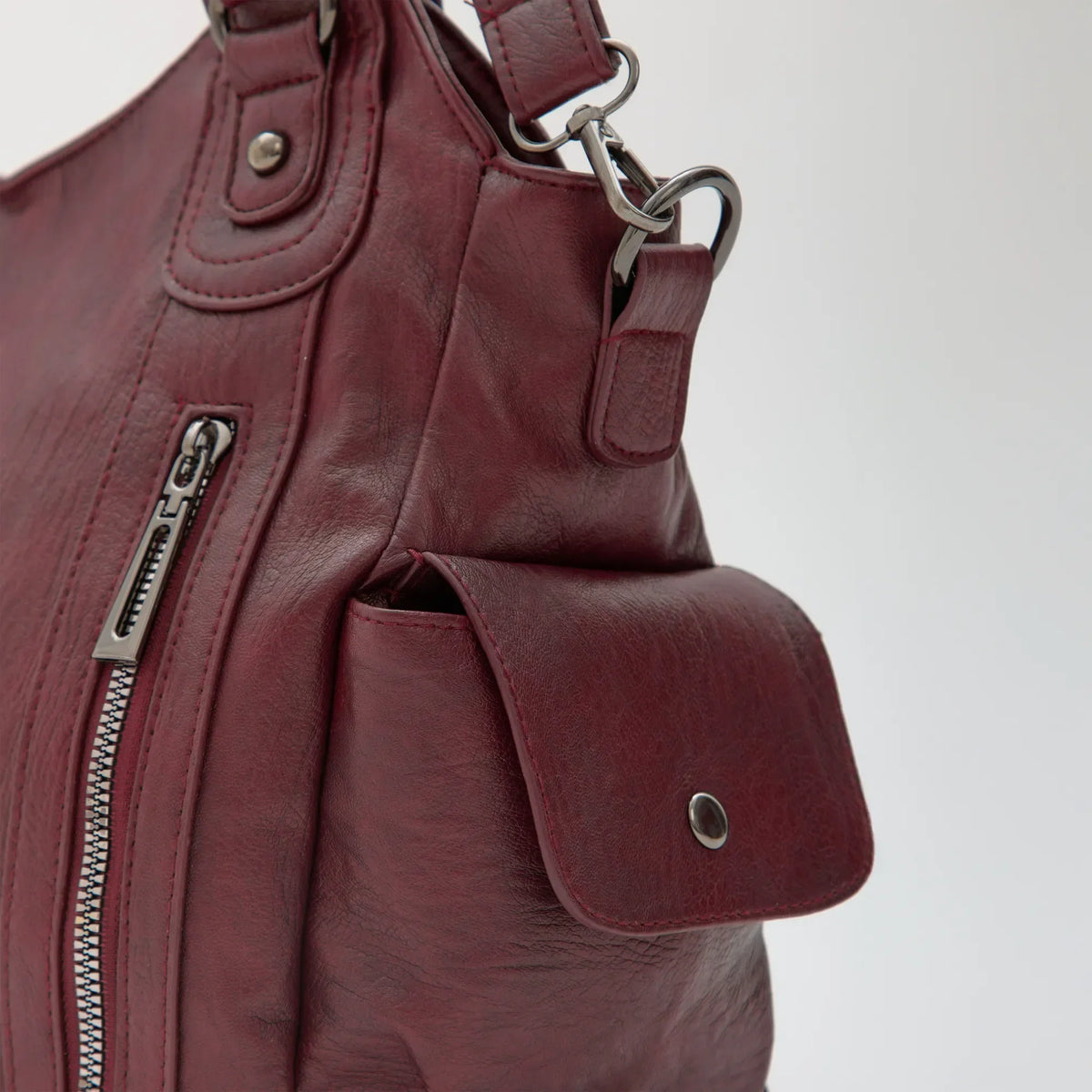 Grand sac bandoulière en simili cuir pour ordinateur