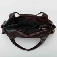Grand sac bandoulière en simili cuir pour ordinateur