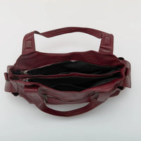 Grand sac bandoulière en simili cuir pour ordinateur