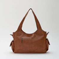Grand sac bandoulière en simili cuir pour ordinateur