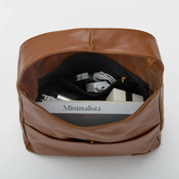 Sac hobo en simili cuir pour ordinateur