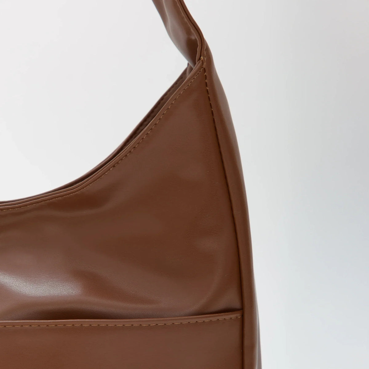 Sac hobo en simili cuir pour ordinateur
