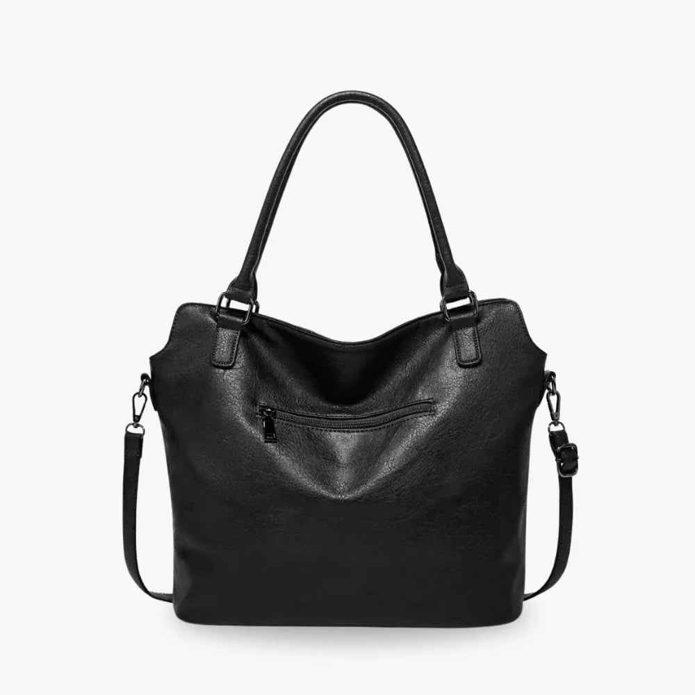 Sac bandoulière en simili cuir avec pochette intégrée