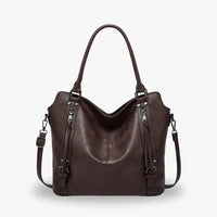 Sac bandoulière en simili cuir avec pochette intégrée