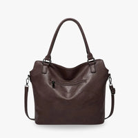 Sac bandoulière en simili cuir avec pochette intégrée