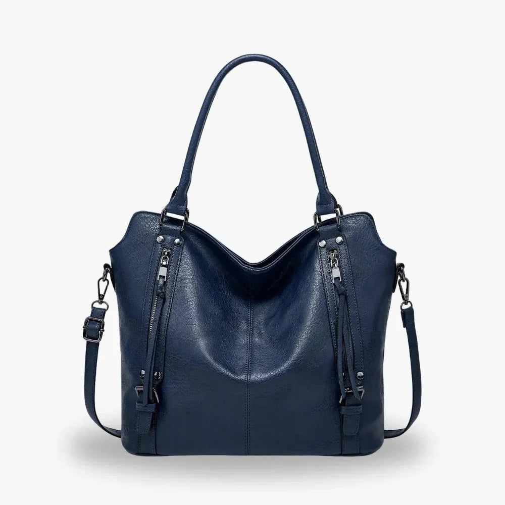 Sac bandoulière en simili cuir avec pochette intégrée