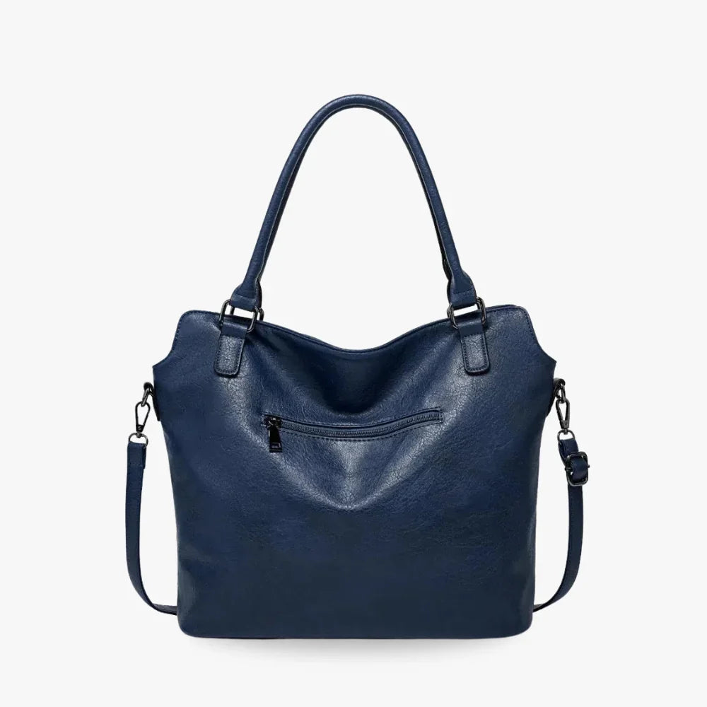 Sac bandoulière en simili cuir avec pochette intégrée