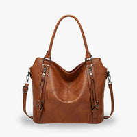 Sac bandoulière en simili cuir avec pochette intégrée