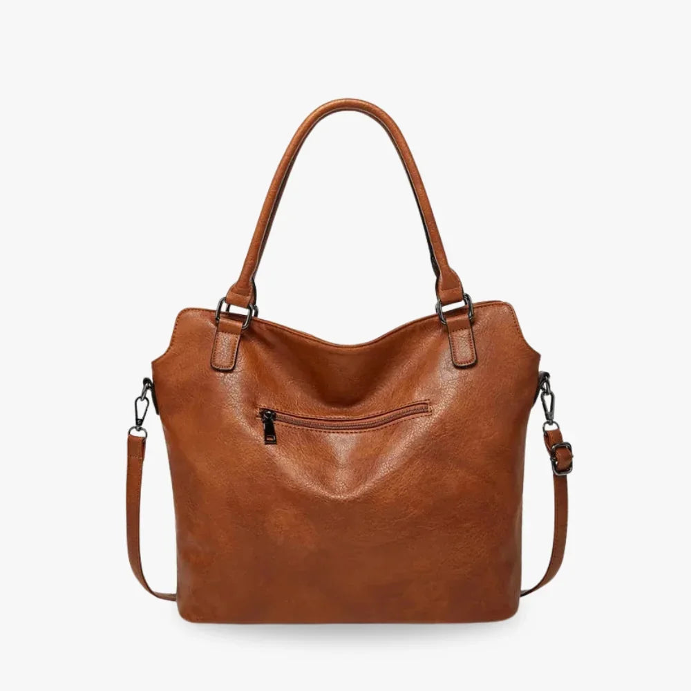 Sac bandoulière en simili cuir avec pochette intégrée