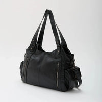 Grand sac bandoulière en simili cuir pour ordinateur