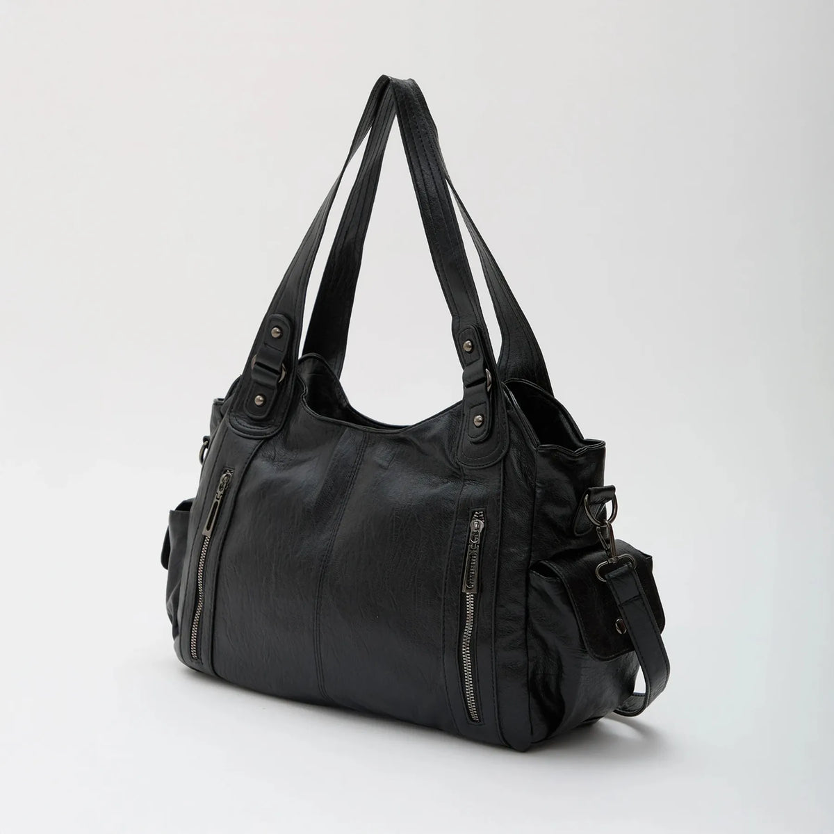 Grand sac bandoulière en simili cuir pour ordinateur