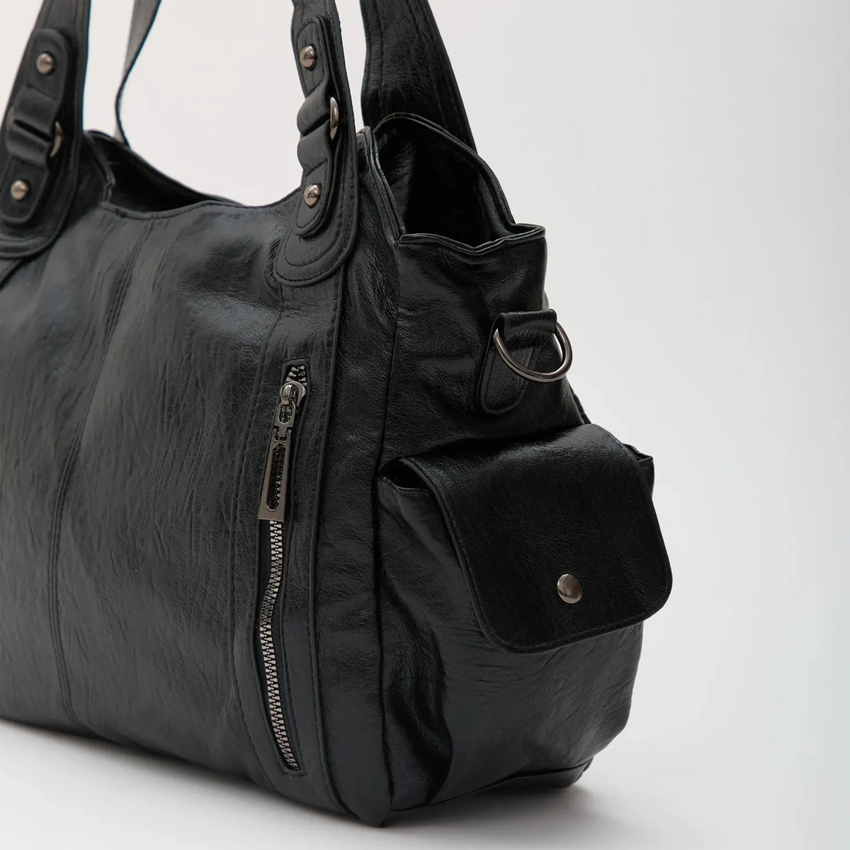Grand sac bandoulière en simili cuir pour ordinateur