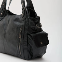 Grand sac bandoulière en simili cuir pour ordinateur