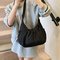 Sac bandoulière à carreaux en nylon