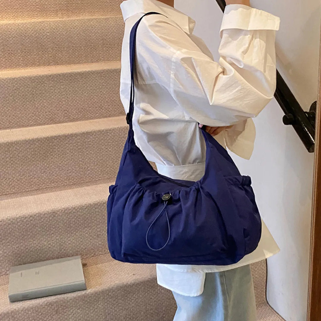 Sac bandoulière à carreaux en nylon