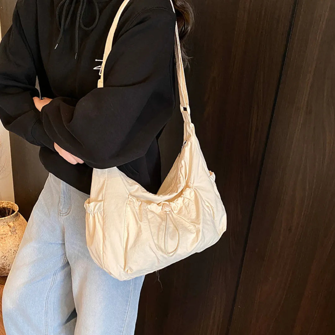 Sac bandoulière à carreaux en nylon
