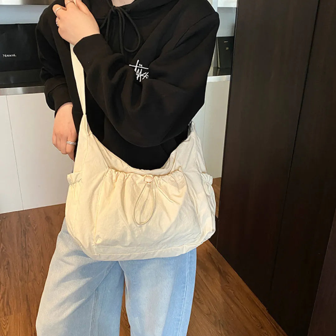 Sac bandoulière à carreaux en nylon