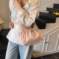 Sac bandoulière à carreaux en nylon