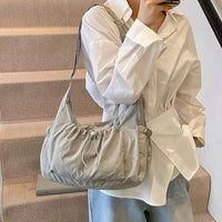 Sac bandoulière à carreaux en nylon