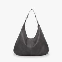 Grand sac hobo en simili cuir grainé pour ordinateur
