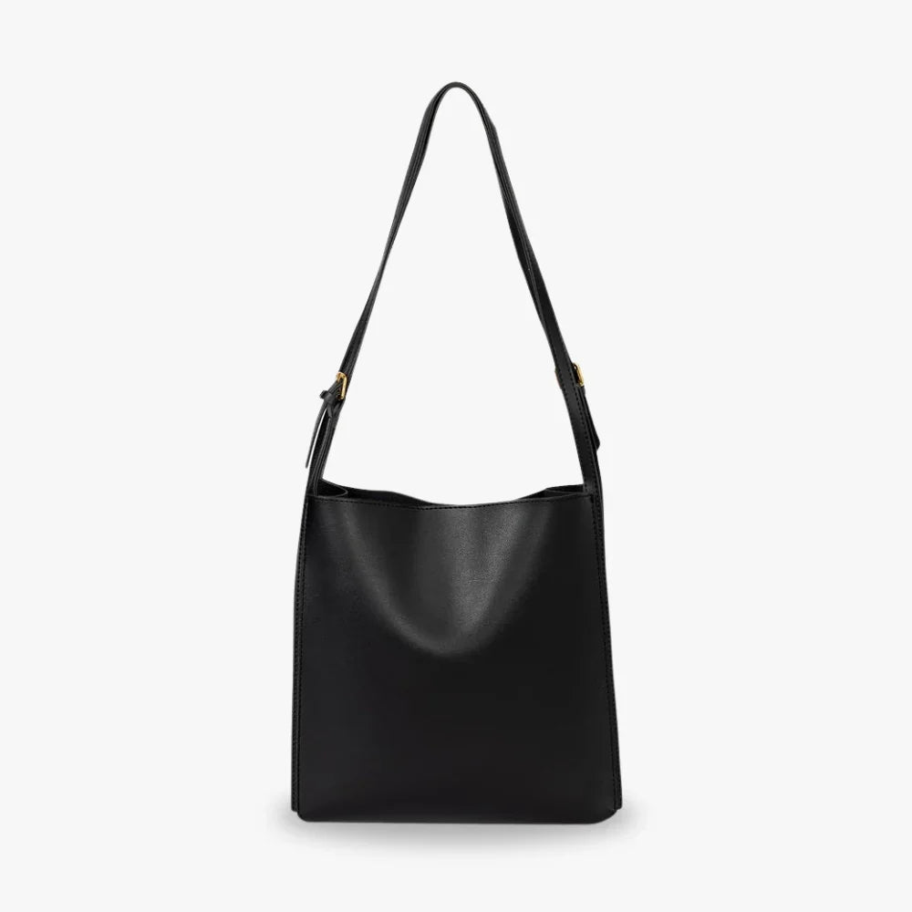 Sac cabas carré en simili cuir à anses réglables
