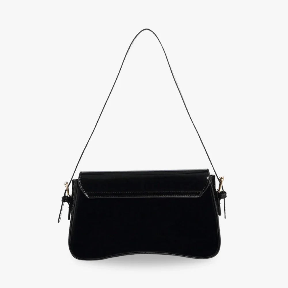 Petit sac bandoulière à rabat en simili cuir