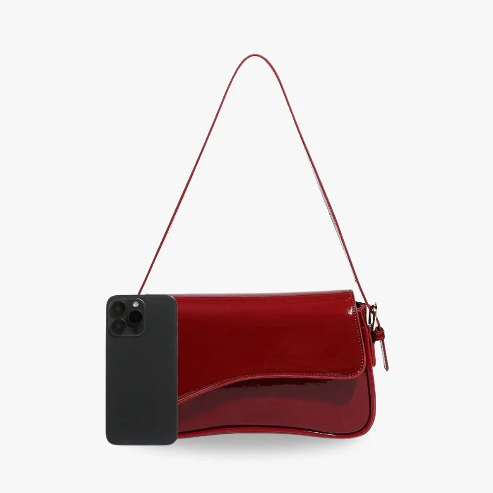Petit sac bandoulière à rabat en simili cuir