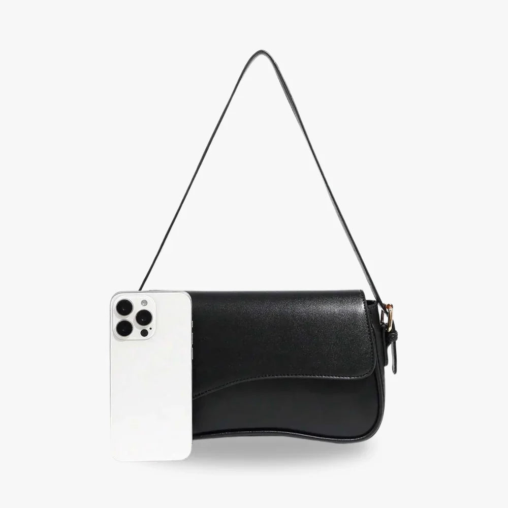 Petit sac bandoulière à rabat en simili cuir