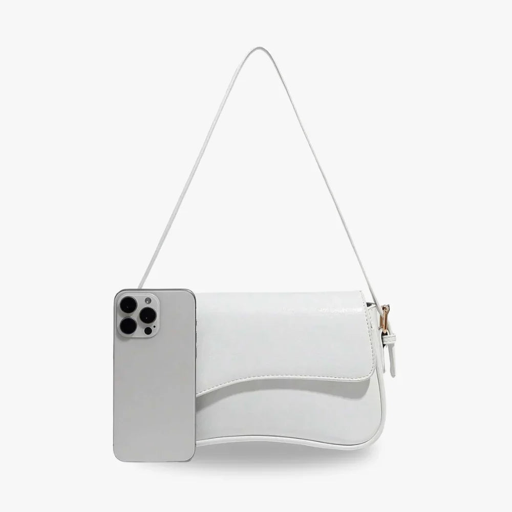 Petit sac bandoulière à rabat en simili cuir