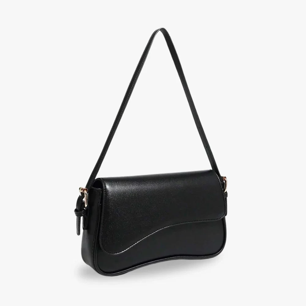 Petit sac bandoulière à rabat en simili cuir