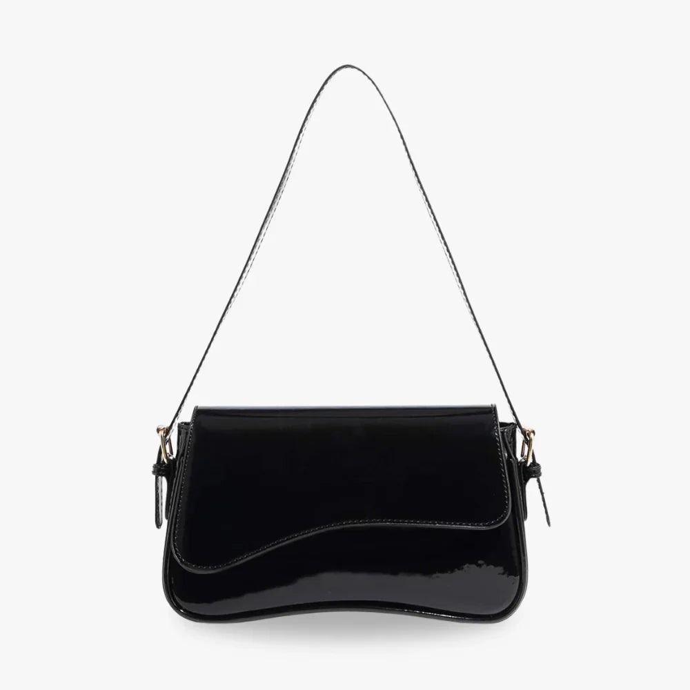 Petit sac bandoulière à rabat en simili cuir