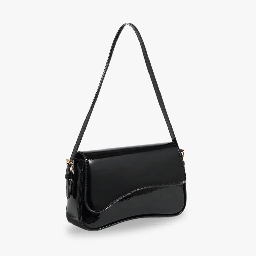 Petit sac bandoulière à rabat en simili cuir